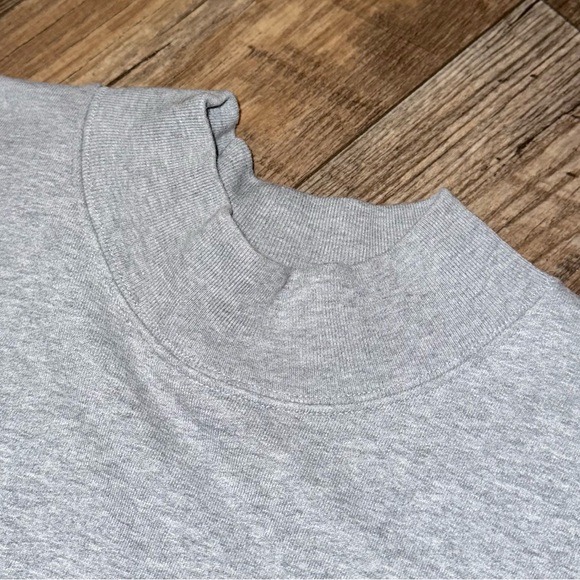 SOLD 💕Reformation Grey Mock Neck Oversized Pullover Sweatshirt - Picture 5 of 11